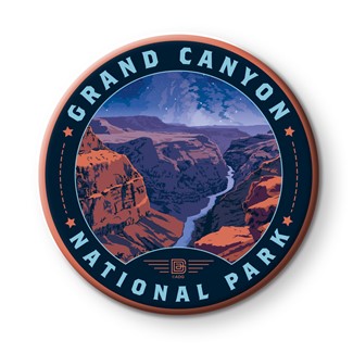 Grand Canyon NP Stargazing Circle Magnet | Circle Magnets