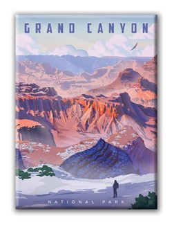 Grand Canyon NP Winter Wonderland Magnet | American Made