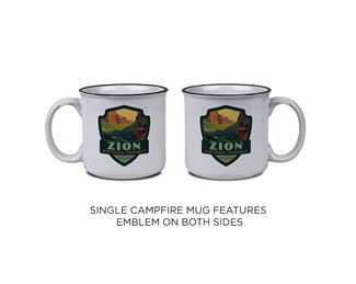 Zion NP 100 Emblem Campfire Mug | Tourist Courts