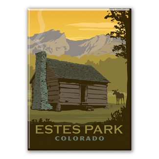 Estes Park CO Cabin Magnet | American Made Magnet