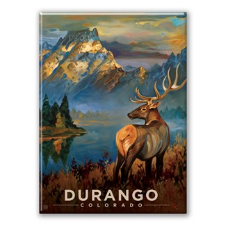 Durango CO Scenic Elk Magnet | American Made