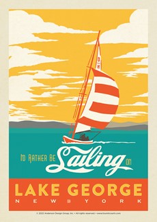 On Lake George NY Postcard