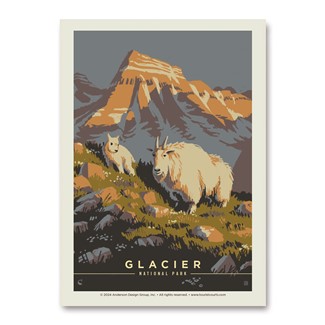 Glacier NP Mama Goat Vert Sticker