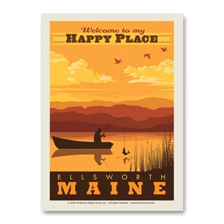 Ellsworth Welcome To My Happy Place Vert Sticker