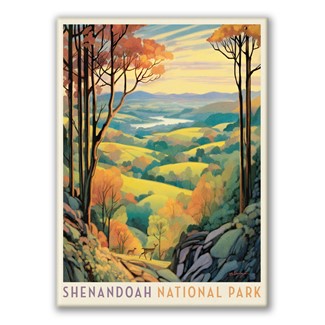 Shenandoah National Park Rolling Hills | Metal Magnet