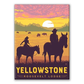 Yellowstone Roosevelt Lodge Riders Magnet | Made in the USA