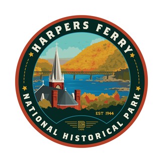 Harpers Ferry, WV Circle Sticker