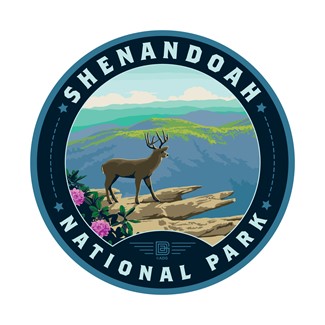 Shenandoah NP Deer Circle Sticker