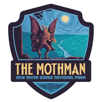 New River Gorge NP The Mothman Emblem Sticker