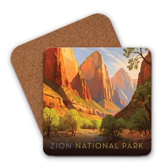 Zion NP Pronghorn Antelopes Coaster | American Made