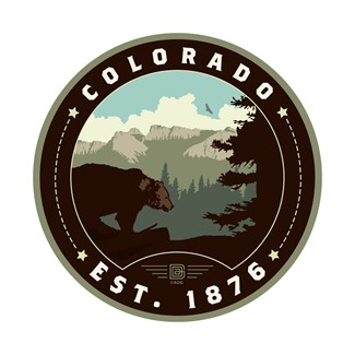 Colorado Black Bears Circle Sticker| Circle Sticker