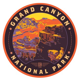 Grand Canyon NP Landscape | Circle Sticker
