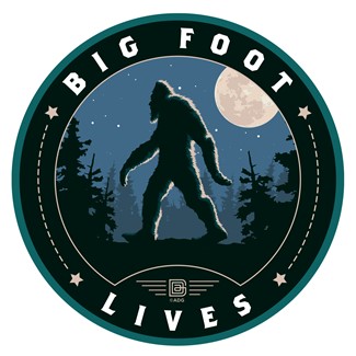 Bigfoot Lives Circle Sticker| American Made