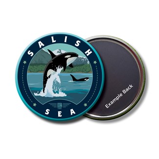 Salish Sea Circle Magnet| Made in the USA