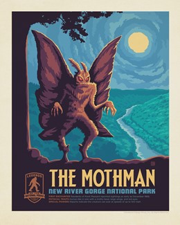 New River Gorge Mothman 8" X 10" Print| American Made