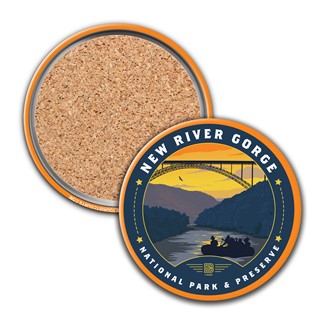 New River Gorge NP & Preserve Sunset Circle Coaster | USA Made