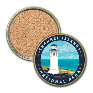 Channel Islands NP Anacapa Lighthouse Circle Coaster| USA Made