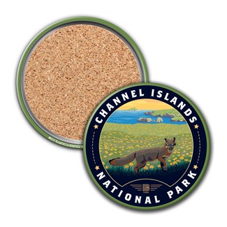 Channel Islands NP Island Fox Circle Coaster| USA Made