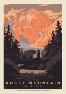 Rocky Mountain NP Bear Hug | Postcard