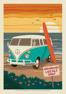 Santa Monica Pier Locals Only | Postcards