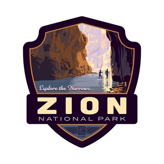 Zion Explore the Narrows Emblem Sticker| Made in the USA