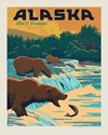 AK Fishing Bears 8" X 10" Print
