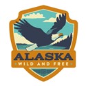 Alaska Eagle Emblem Sticker
