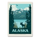 AK Moose Lake Vertical Sticker