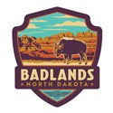 Badlands, ND Emblem Sticker