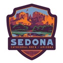 Sedona Cathedral Rock Emblem Magnet