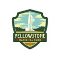 Yellowstone Old Faithful Emblem Sticker