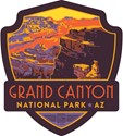 Grand Canyon Landscape Emblem Sticker