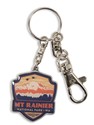 Mt Rainier NP Emblem Pewter Key Ring