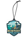 RI Newport Emblem Wooden Ornament