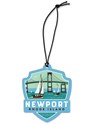 RI Newport Bridge Emblem Wooden Ornament
