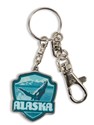 AK Whale Breaching Emblem Pewter Key Ring