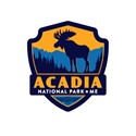Acadia NP Moose Emblem Sticker