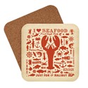 Lobster Pattern Print Coaster