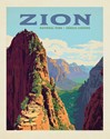 Zion Ascent to Angels Landing Vertical 8"x10" Print