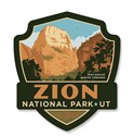 Zion Great White Throne Emblem Wooden Magnet