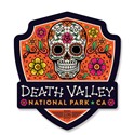 Death Valley Skull Emblem Wooden Magnet