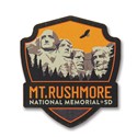Mt. Rushmore Emblem Wooden Magnet