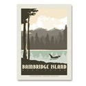 WA Bainbridge Island Outdoors Vert Sticker