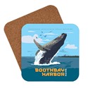 ME Boothbay Harbor Whale Breaching Coaster