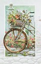 Retro Bike & Basket (AW) Folded - W/Env