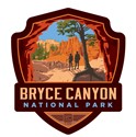 Bryce Canyon Peekaboo Trail Emblem Wooden Magnet