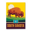 SD State Pride Bison Magnet