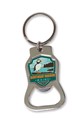 Boothbay Harbor Maine Emblem Bottle Opener Key Ring