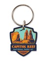Capitol Reef Emblem Wooden Key Ring