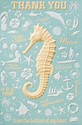 Seahorse  Pattern (TY) Folded - W/Env